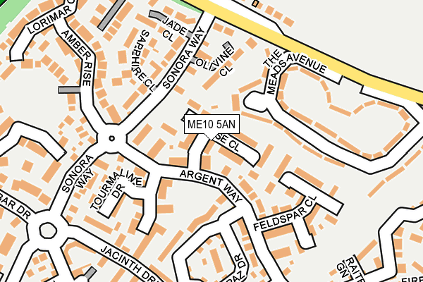 ME10 5AN map - OS OpenMap – Local (Ordnance Survey)