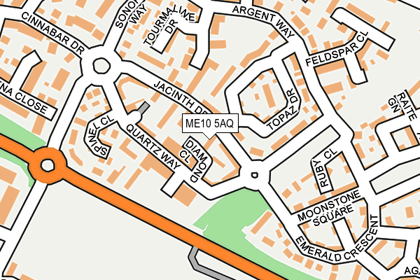 ME10 5AQ map - OS OpenMap – Local (Ordnance Survey)