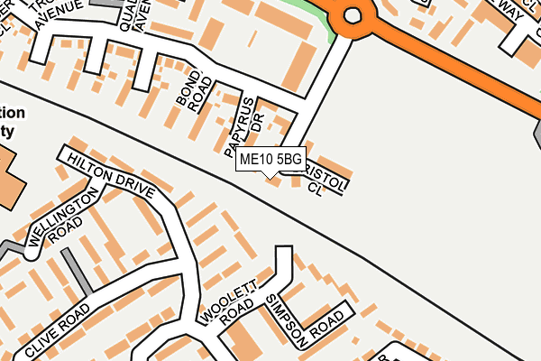 ME10 5BG map - OS OpenMap – Local (Ordnance Survey)