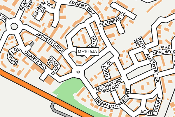 ME10 5JA map - OS OpenMap – Local (Ordnance Survey)