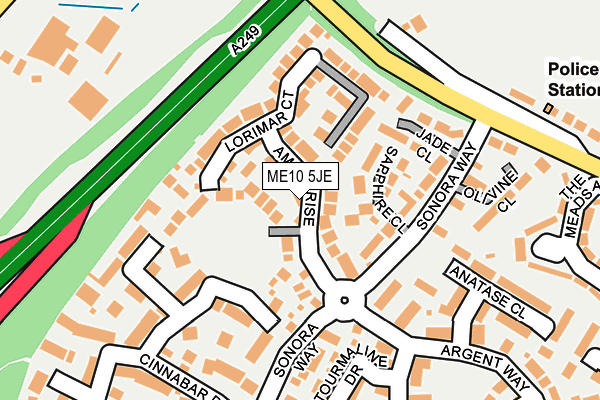 ME10 5JE map - OS OpenMap – Local (Ordnance Survey)