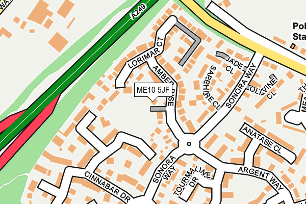 ME10 5JF map - OS OpenMap – Local (Ordnance Survey)