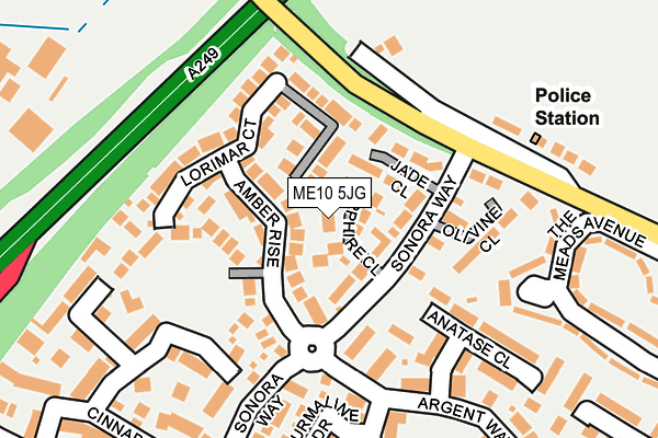 ME10 5JG map - OS OpenMap – Local (Ordnance Survey)