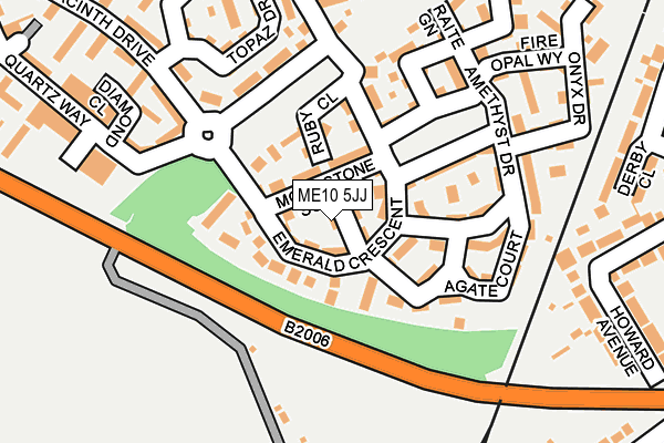 ME10 5JJ map - OS OpenMap – Local (Ordnance Survey)