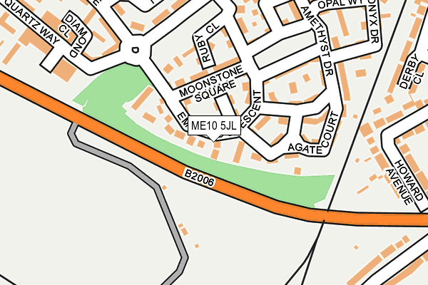 ME10 5JL map - OS OpenMap – Local (Ordnance Survey)