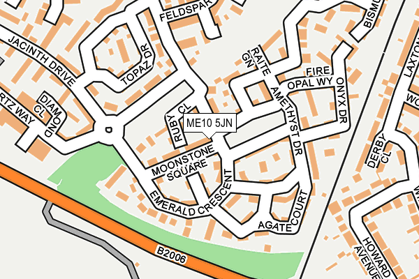 ME10 5JN map - OS OpenMap – Local (Ordnance Survey)