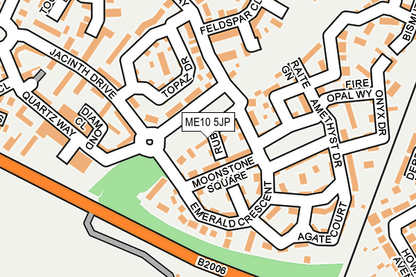 ME10 5JP map - OS OpenMap – Local (Ordnance Survey)