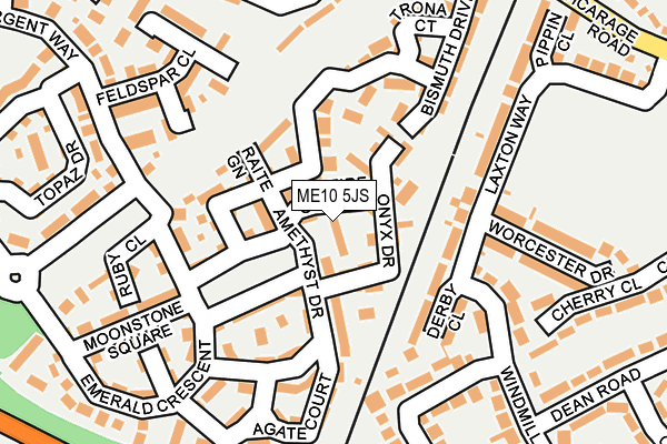 ME10 5JS map - OS OpenMap – Local (Ordnance Survey)