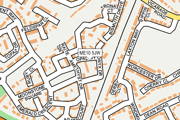 ME10 5JW map - OS OpenMap – Local (Ordnance Survey)