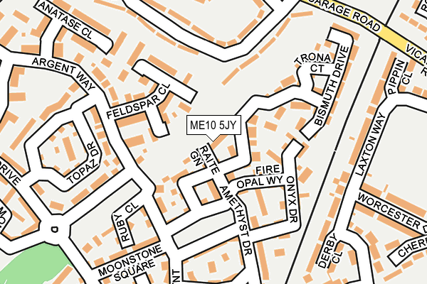 ME10 5JY map - OS OpenMap – Local (Ordnance Survey)