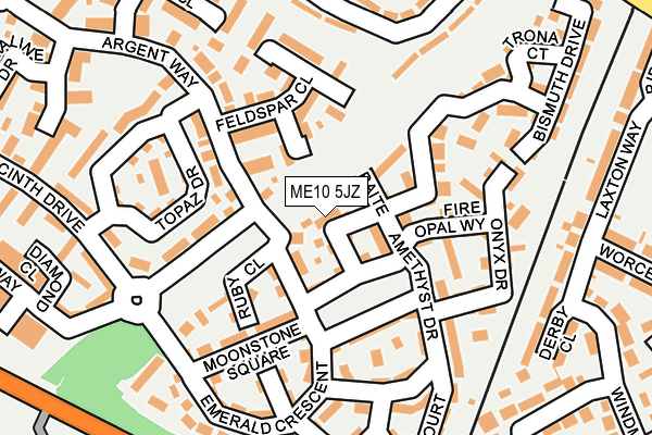 ME10 5JZ map - OS OpenMap – Local (Ordnance Survey)