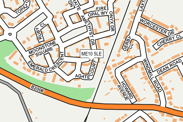 ME10 5LE map - OS OpenMap – Local (Ordnance Survey)