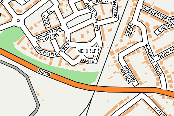 ME10 5LF map - OS OpenMap – Local (Ordnance Survey)