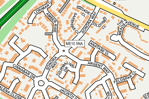 ME10 5NA map - OS OpenMap – Local (Ordnance Survey)