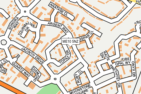 ME10 5NZ map - OS OpenMap – Local (Ordnance Survey)