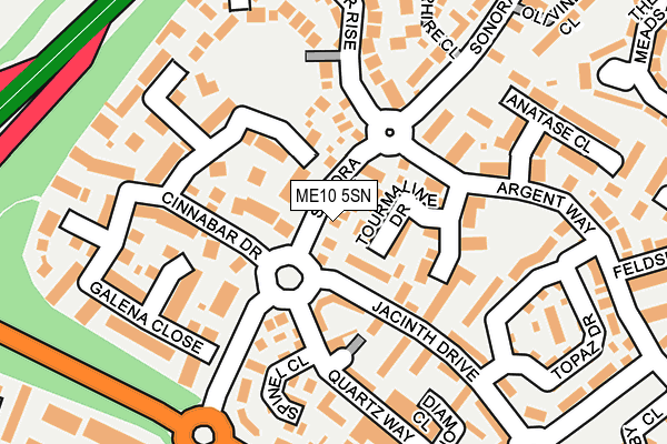 ME10 5SN map - OS OpenMap – Local (Ordnance Survey)