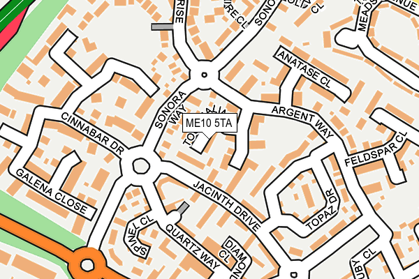 ME10 5TA map - OS OpenMap – Local (Ordnance Survey)
