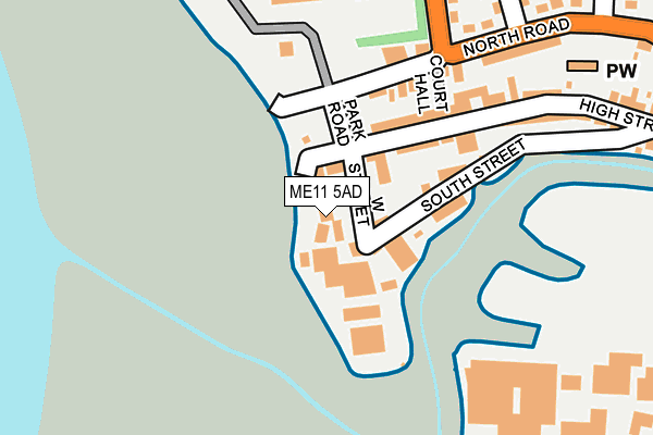 ME11 5AD map - OS OpenMap – Local (Ordnance Survey)