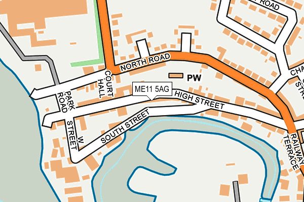 ME11 5AG map - OS OpenMap – Local (Ordnance Survey)