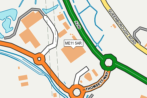 ME11 5AR map - OS OpenMap – Local (Ordnance Survey)