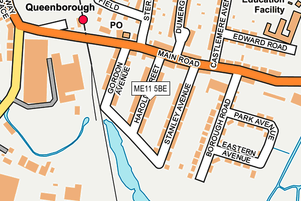 ME11 5BE map - OS OpenMap – Local (Ordnance Survey)