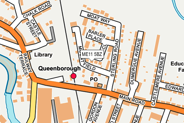 ME11 5BZ map - OS OpenMap – Local (Ordnance Survey)