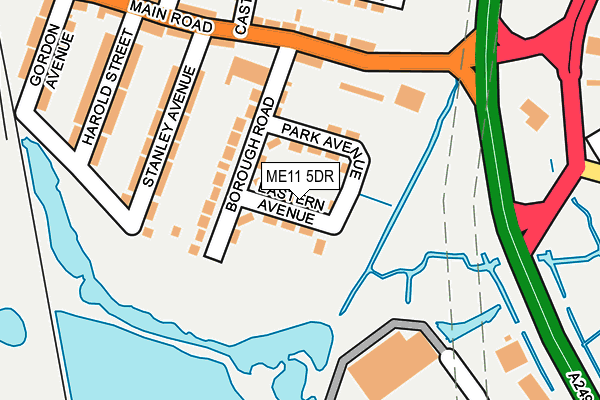 ME11 5DR map - OS OpenMap – Local (Ordnance Survey)