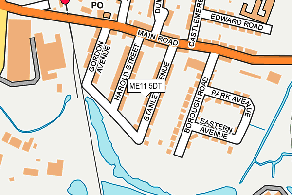 ME11 5DT map - OS OpenMap – Local (Ordnance Survey)