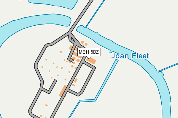 ME11 5DZ map - OS OpenMap – Local (Ordnance Survey)