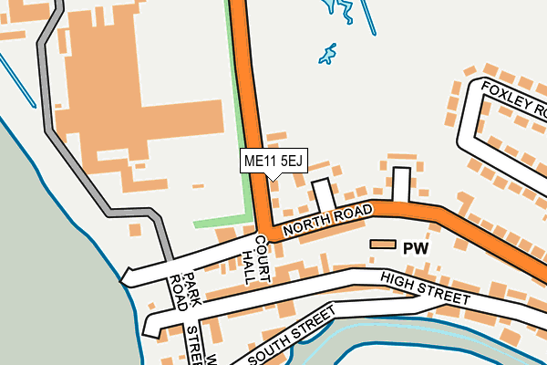 ME11 5EJ map - OS OpenMap – Local (Ordnance Survey)