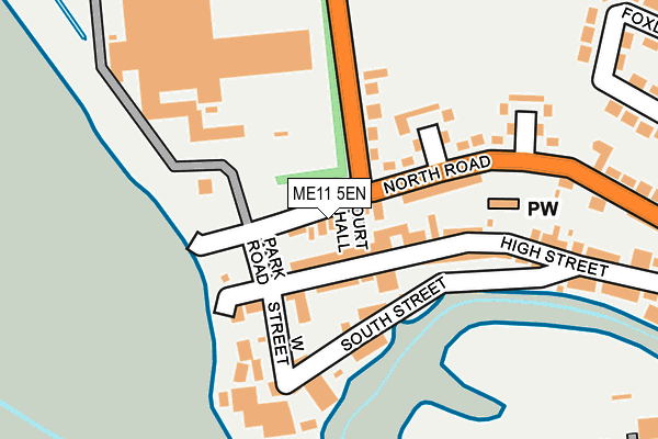 ME11 5EN map - OS OpenMap – Local (Ordnance Survey)