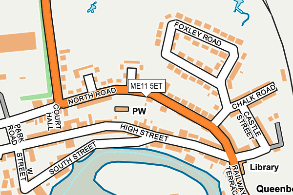 ME11 5ET map - OS OpenMap – Local (Ordnance Survey)