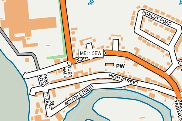 ME11 5EW map - OS OpenMap – Local (Ordnance Survey)
