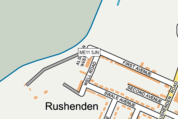 ME11 5JN map - OS OpenMap – Local (Ordnance Survey)