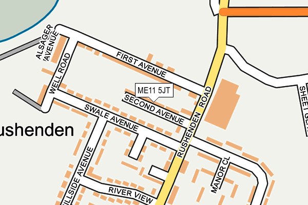 ME11 5JT map - OS OpenMap – Local (Ordnance Survey)