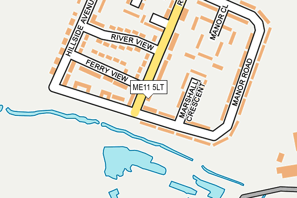 ME11 5LT map - OS OpenMap – Local (Ordnance Survey)