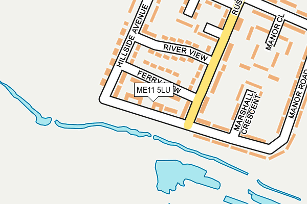 ME11 5LU map - OS OpenMap – Local (Ordnance Survey)