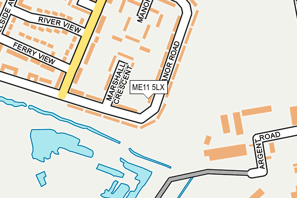 ME11 5LX map - OS OpenMap – Local (Ordnance Survey)