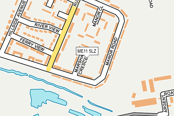 ME11 5LZ map - OS OpenMap – Local (Ordnance Survey)