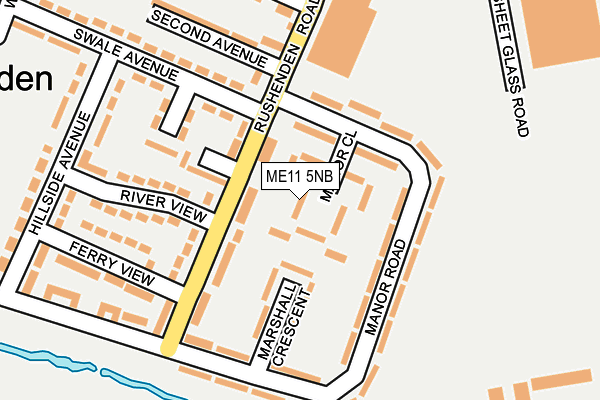 ME11 5NB map - OS OpenMap – Local (Ordnance Survey)