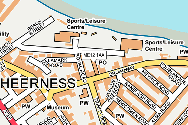 ME12 1AA map - OS OpenMap – Local (Ordnance Survey)