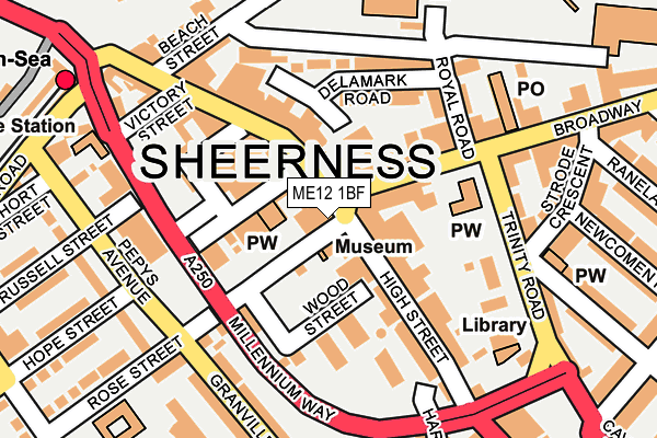 ME12 1BF map - OS OpenMap – Local (Ordnance Survey)