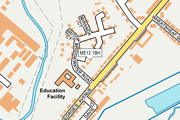 ME12 1BH map - OS OpenMap – Local (Ordnance Survey)