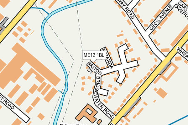 ME12 1BL map - OS OpenMap – Local (Ordnance Survey)