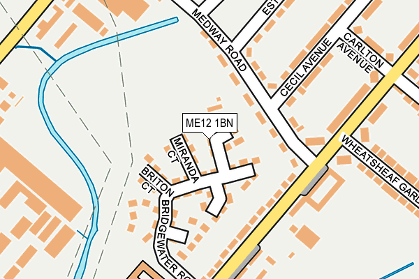 ME12 1BN map - OS OpenMap – Local (Ordnance Survey)