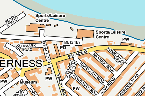 ME12 1BY map - OS OpenMap – Local (Ordnance Survey)