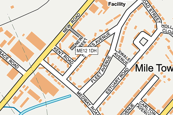 ME12 1DH map - OS OpenMap – Local (Ordnance Survey)