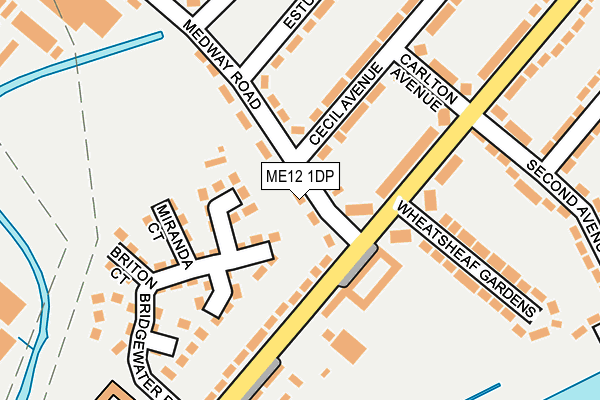 ME12 1DP map - OS OpenMap – Local (Ordnance Survey)