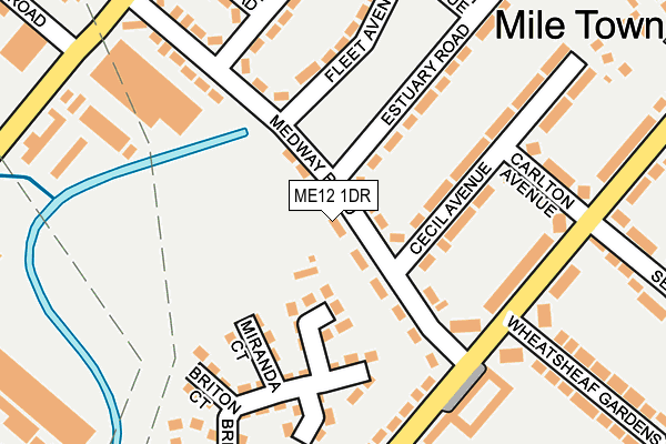 ME12 1DR map - OS OpenMap – Local (Ordnance Survey)