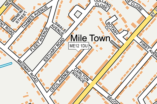 ME12 1DU map - OS OpenMap – Local (Ordnance Survey)